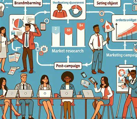 Schema de flux pentru gestionarea unei campanii de marketing (brief, creare, implementare, raportare)
