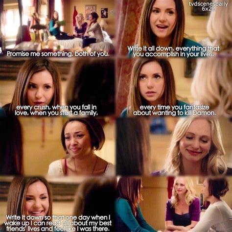 scene emotional support Bonnie and Caroline