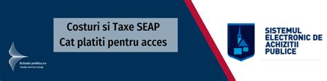 Diagrama costuri si taxe SEAP