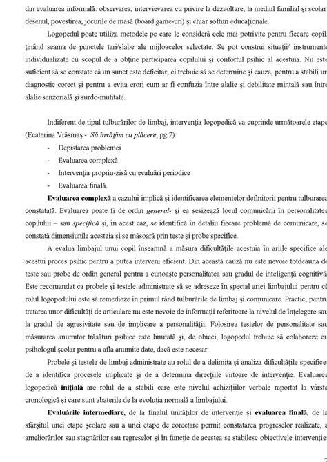 Diagnoză logopedică - etape și teste standardizate