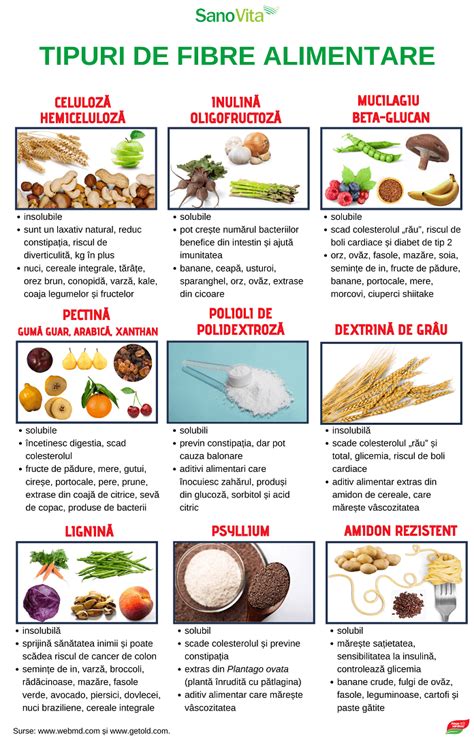 Infografic despre dieta bogata in fibre