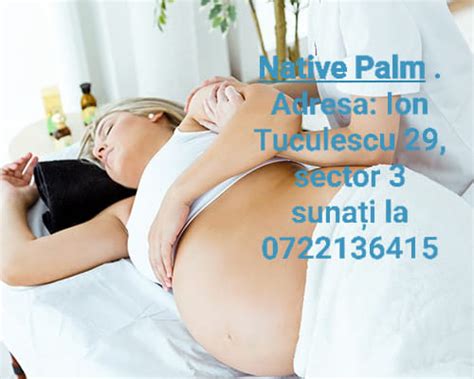 Masaj prenatal pentru ameliorarea durerilor.