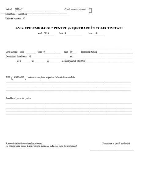 Infografic: Schema procesului de eliberare a avizului epidemiologic pentru intrarea în colectivitate