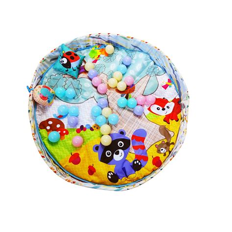 Salteluta de activitati pentru bebelusi cu jucarii colorate