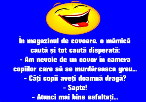 Carton cu glume populare pentru copii, variante românești