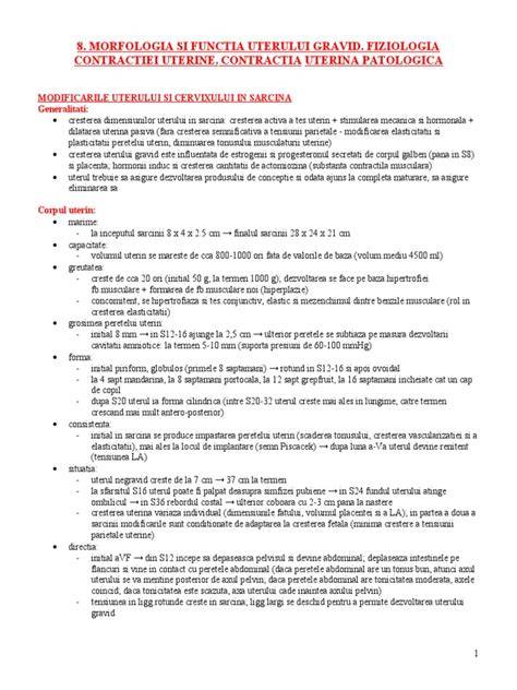Infografie despre fiziologia sarcinii: cresterea uterului, intinderea ligamentelor, modificări ale organelor
