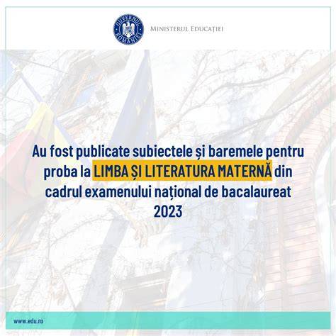 Infografic despre bacalaureat și limba maternă