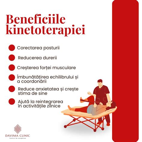 Infografic cu beneficiile kinetoterapiei în sarcină