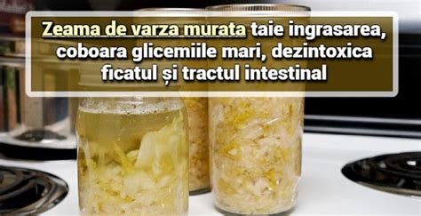 Imaginea: Zeama de varza murata si beneficii pentru sistemul digestiv