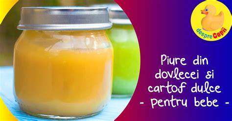 Retete diversificare: piure morcov-cartof dulce, dovlecel-pure