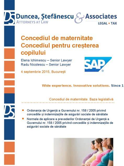 Infografic: Cadrul legal al concediilor și indemnizațiilor pentru maternitate și creșterea copilului