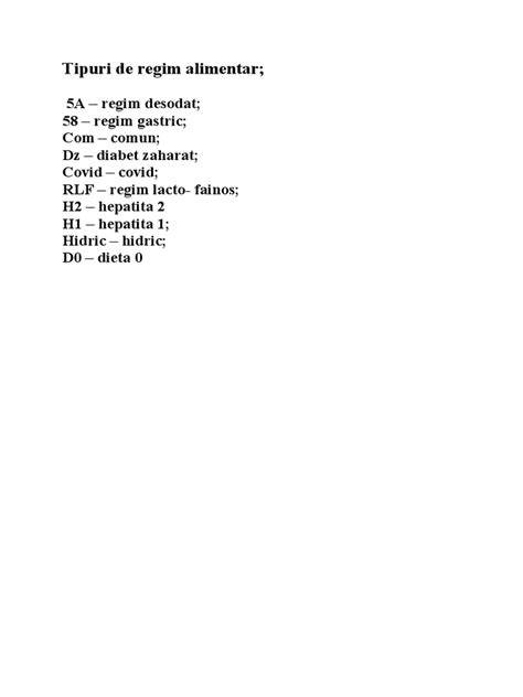 Diagramă: Regimuri alimentare în funcție de tipul pietrei