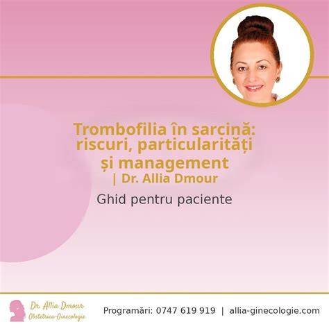 Schema de management a trombofiliei în sarcină