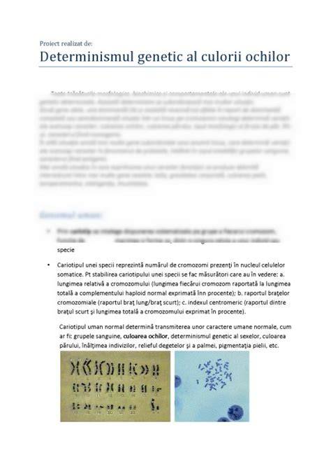 Diagrame genetice simplificate despre ereditatea culorii ochilor