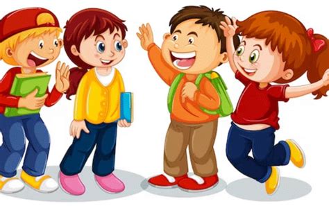 Copii la școală învățând limba maternă