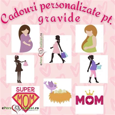 Infographic: paleta de idei pentru tricouri gravide si cadouri brodate
