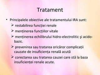 Schema de principalele interese ale tratamentului pentru colica renală