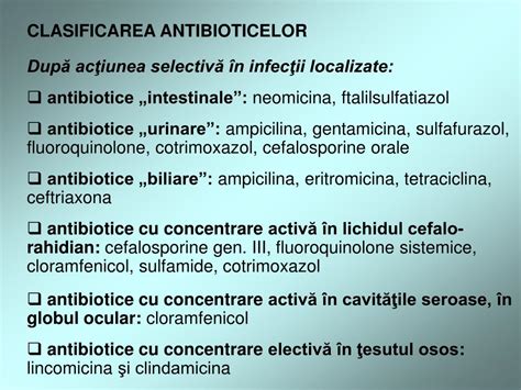 Schema de administrare a antibioticelor în sarcină