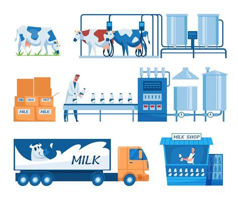 Schema conductelor de lapte și etapele producției de lactație