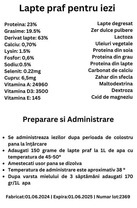 Pași pentru tranziția de la lapte praf la lapte de vacă