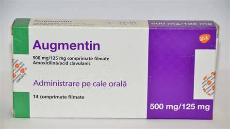 pachet Augmentin comprimate și flacon suspensie