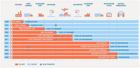 Infografic: Fluxul responsabilităților în Incoterms 2020