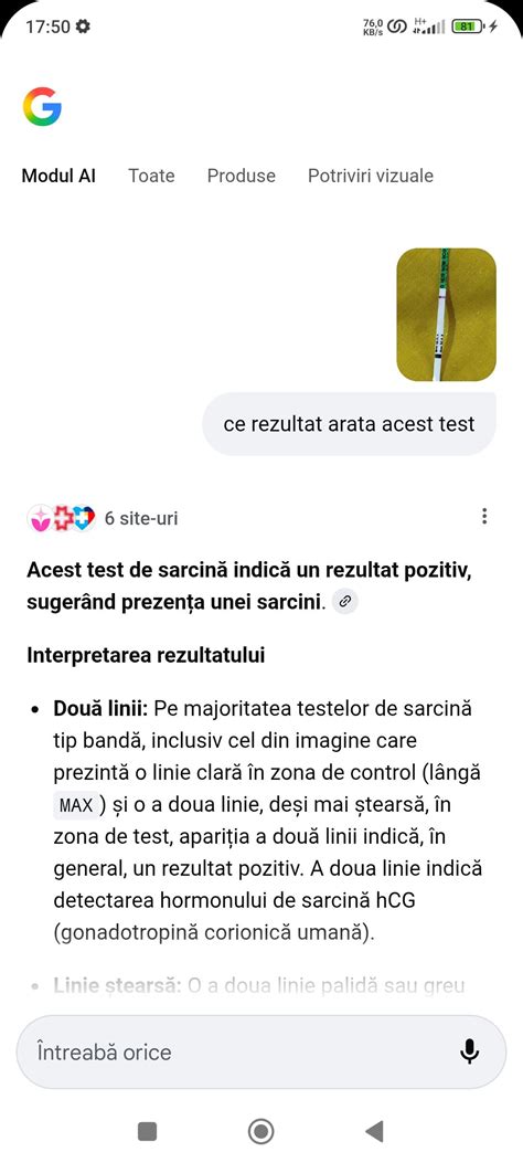 Infografic: interpretarea unei doua linii slab vizibile pe un test