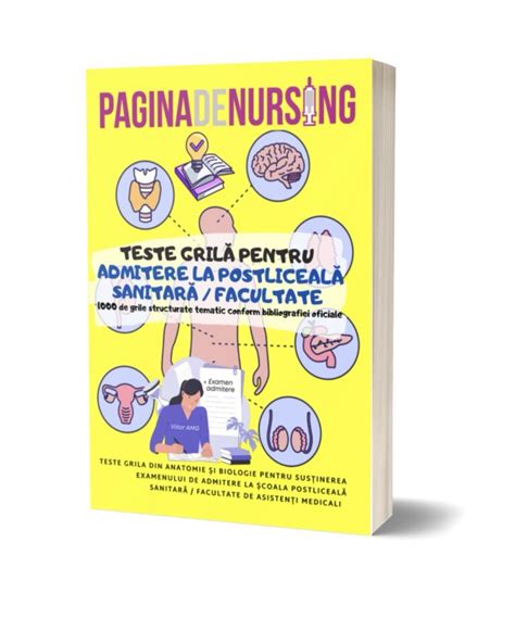 Infografic: structura unei serii de teste grilă pentru nursing