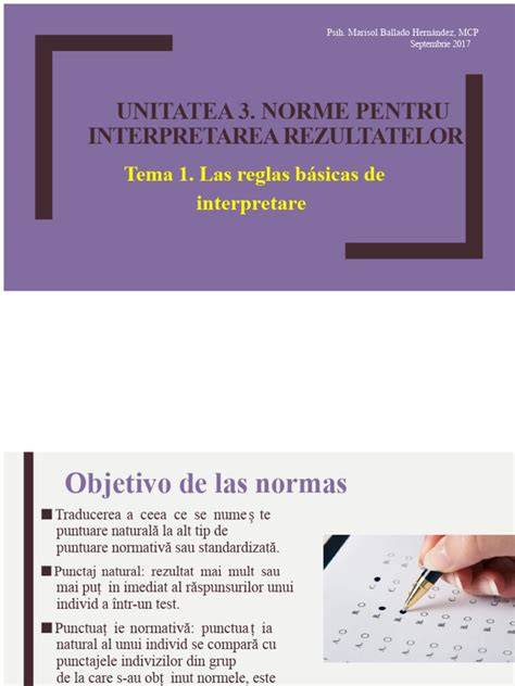 Diagrame: cai de interpretare a rezultatelor testelor