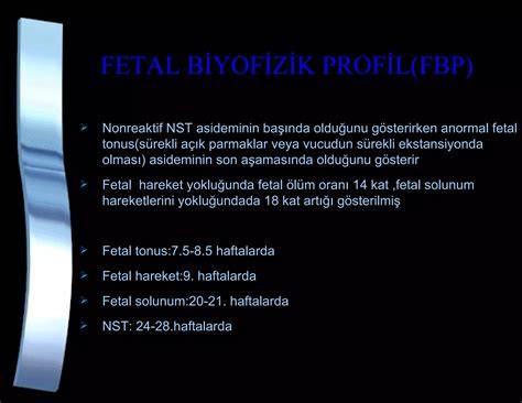 Schema profil biofizic fetal