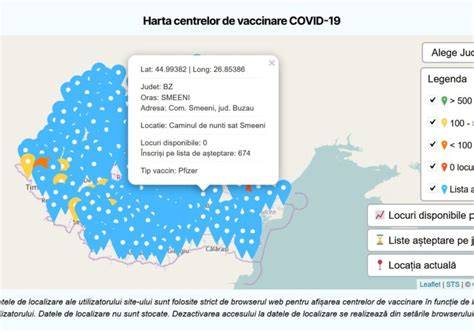 Hartă a centrelor Genetic Center din România