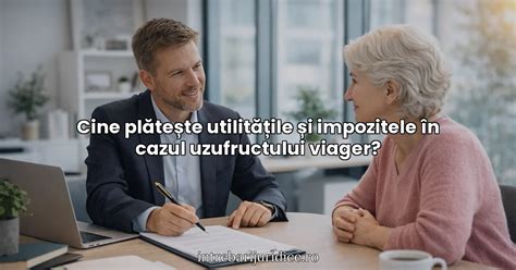 Diagramă procentuală a uzufructului viager