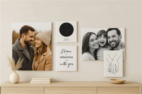 Tabla de conținut vizual pentru tablouri personalizate: idei, formate, materiale
