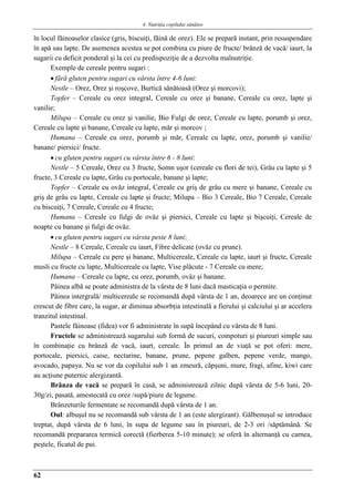 Exemple de piureuri 4-6 luni