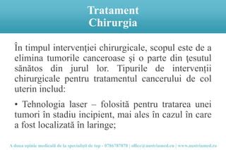 Infografic despre tipurile de intervenții chirurgicale oncologice