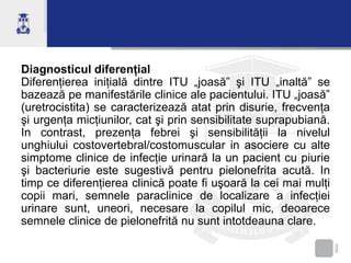 Infografice: principalele etape diagnostice ITU la copii
