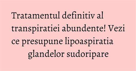 Imagine: Transpiratia - zone frecvent afectate si mecanismele glandelor sudoripare