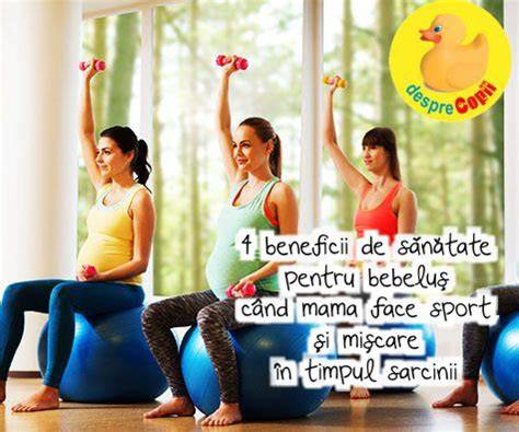 Beneficii si recomandări sport gravida infografic