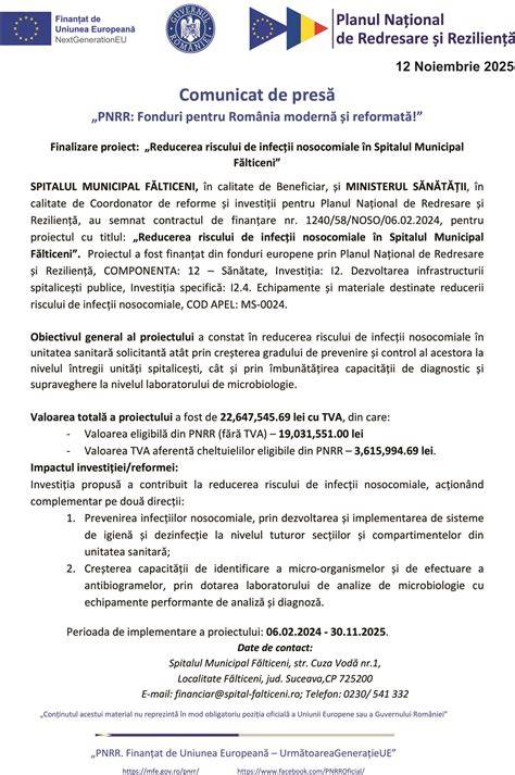 Infografic - dotare spital pentru reducerea riscului de infectii nosocomiale