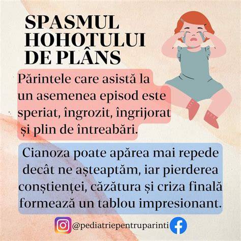 Infografic: Spasmul hohotului de plans - două forme, simptome și pași de gestionare