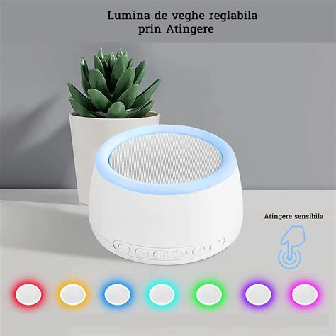 Imagine: Difuzor de white noise pentru somn bebeluși