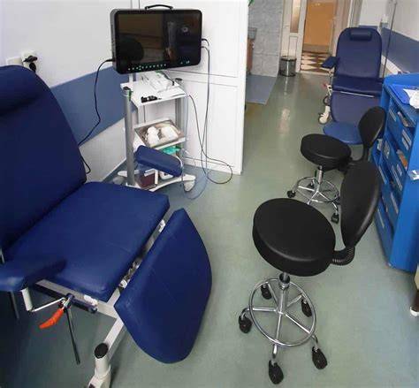 Sala de consultații ORL pediatrică - echipament și personal