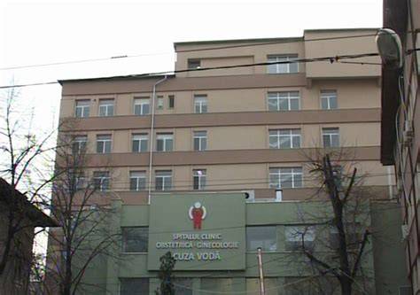 Fațada și intrarea principală a Spitalului Clinic de Obstetrică și Ginecologie Prof. Dr. Panait Sârbu