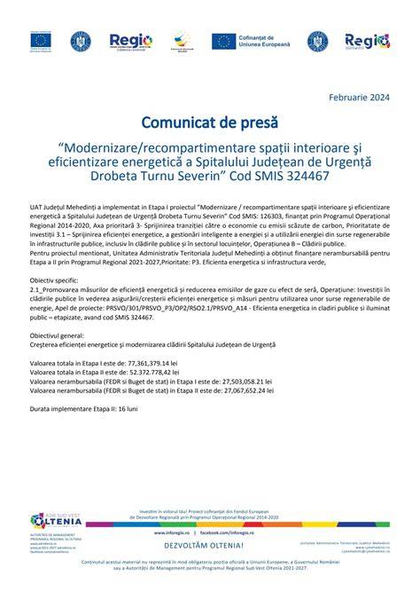 Mapă a proiectului de reabilitare și eficientizare energetică a Spitalului Buna Vestire Galați