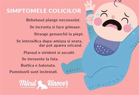 Infografic cu cauzele colicilor la bebelusi