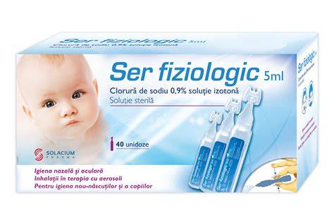 Infografic: Schema curățării nasului la bebeluși cu ser fiziologic