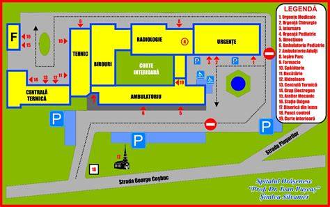 Harta amplasament spital