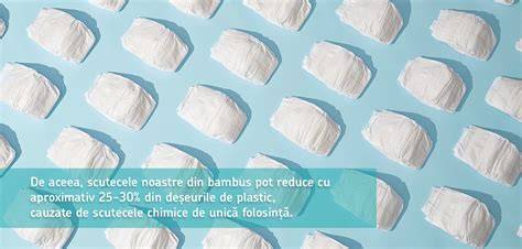 Imagine explicativ despre scutecele Eco Boom din bambus si fibre biodegradabile