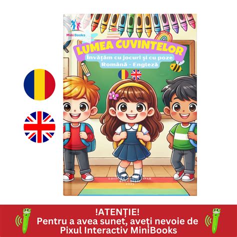 Copil care apasă pe butonul unei cărți interactive cu animale