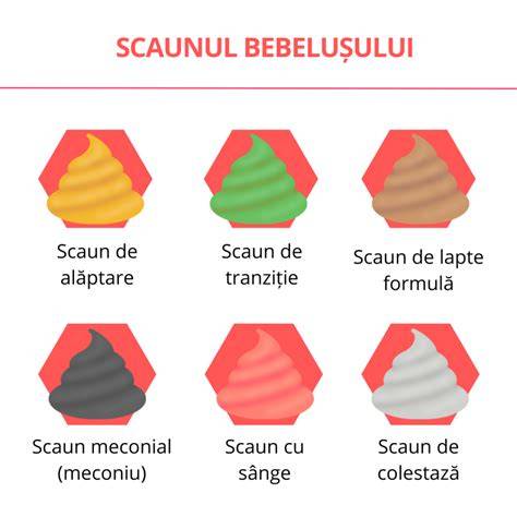 Infografic: Scaunul bebelușului în funcție de alimentație și vârstă